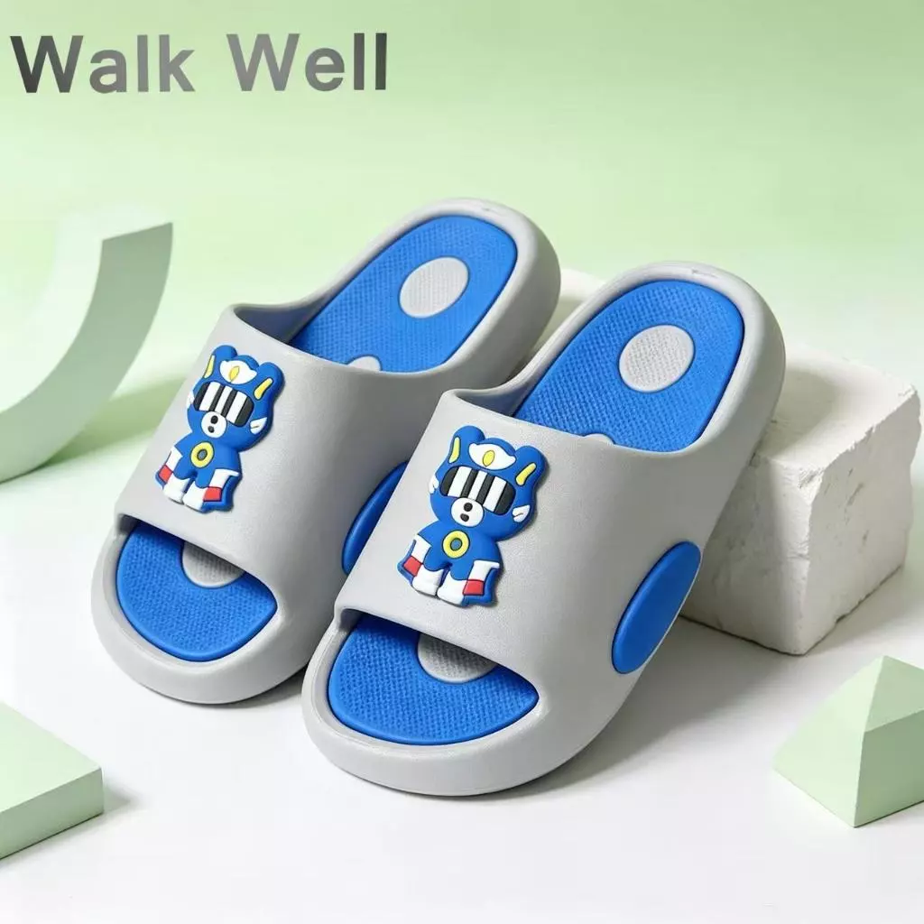 🦸ส่งด่วน! WALK WELLรองเท้าเด็กแตะฤดูร้อน กันลื่น กันน้ำ ปลอดภัย สวมใส่สบาย เด็กชอบ💖