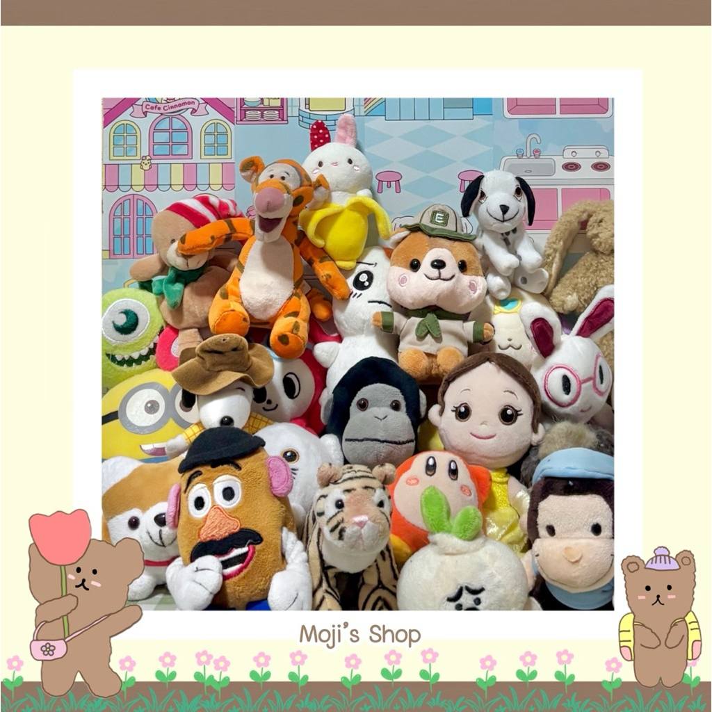 รวมตุ๊กตาต่างๆไซส์เล็ก มินิ น่ารัก ลิขสิทธิ์ Disney Sanrio Snoopy ทั่วไป สินค้ามีมากกว่าในรูปนะคะ แม่ค้าลงเรื่อยๆค่ะ