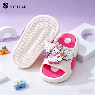 🌸พร้อมส่ง🌸STELLAR รองเท้าแตะสำหรับเด็ก ลายน่ารักๆ พื้นนิ่ม ระบายอากาศ ด้านล่างนุ่มลื่น ขนาด 24-35