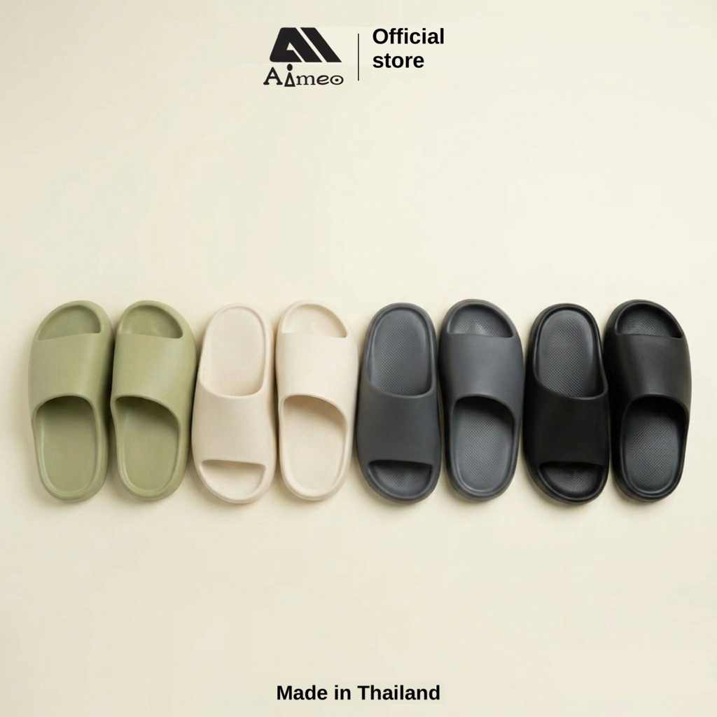 (เพิ่ม1ไซส์ก่อนสั่ง)Aimeo รองเท้าแตะนุ่มเพื่อสุขภาพ ลายอุ้งมือแมว กันลื่น ไซส์36-45 รุ่นA555 – โปรปัง