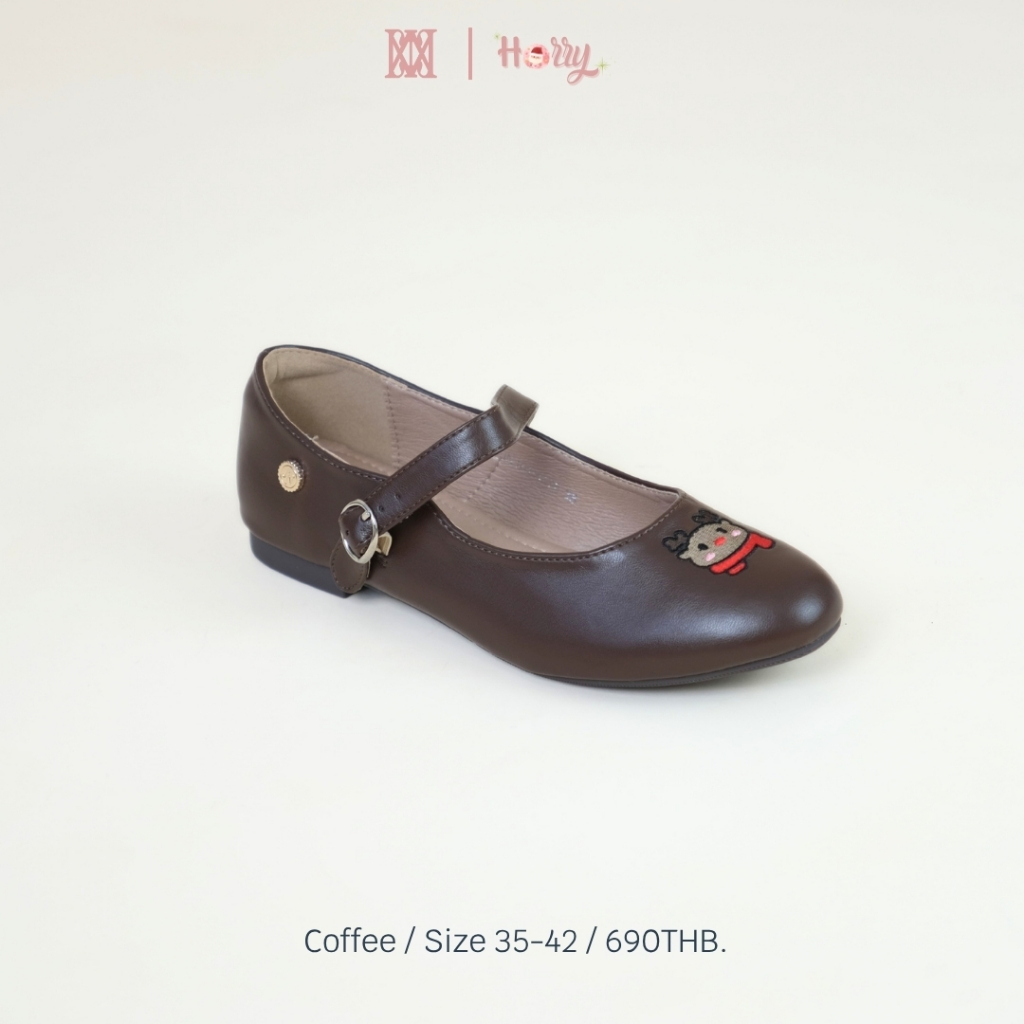iamJinny JN161 รุ่น Holly Mary Jane สีคอฟฟี่