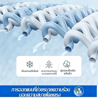 ผ้าปูที่นอนผ้าไหมน้ำแข็ง เย็นสบายฤดูร้อน 3Dระบายอากาศ ไม่อับไม่ร้อน เหมาะห้องแอร์ ล้างง่าย มีขนาด3/4/5/6ฟุต