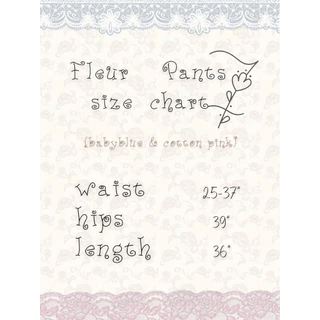 Fleur Pants (baby blue/cotton pink)