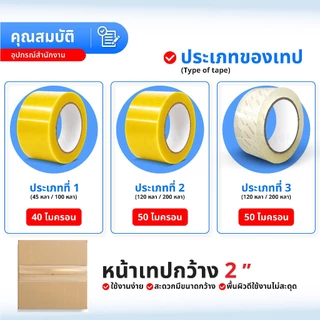 GAGA เทปใส ไร้เสียง🔥6ม้วน 12 ม้วน🔥Tape เทปใส เทปOPP 200หลา 50ไมครอน เทปกว้าง2นิ้ว ปิดกล่องพัสดุ