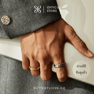 BUTTERFLIESN.CO แหวนโอมหมุนได้ ॐ กันน้ำ ไม่ลอก 2026 ผ่านพิธีแท้ เสริมมงคลครบด้าน การเงิน การงาน ความรัก