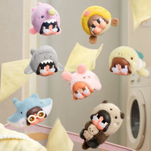 (🐬🫍พร้อมส่งด่วนในไทย) แบบสุ่มพวงกุญแจ : Crybaby Cry Me an Ocean Series Vinyl Plush Pendant
