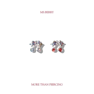 More Than Piercing: MP16 Cherry Bowie *waterproof* (Ms.Berry Collection) (1 pc) จิวหู/ต่างหู