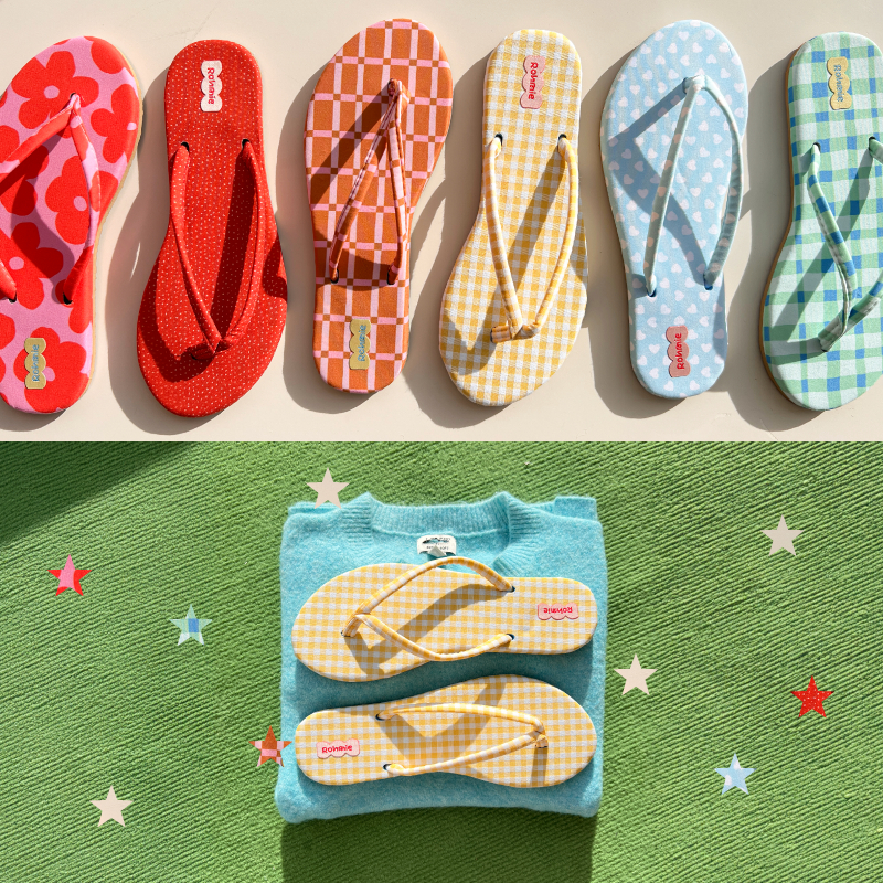 [รุ่นใหม่] Rohmie - Daily Slipper รองเท้าแตะหูคีบคุณภาพดี น้ำหนักเบาและใส่สบายมาก ซักได้ โดนน้ำได้ ผลิตโดยคนไทยทุกคู่