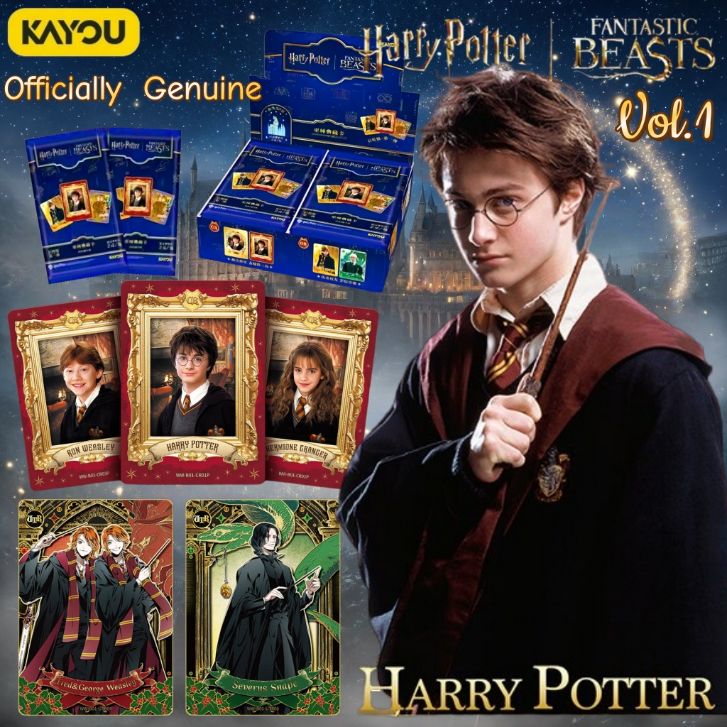 【No filtering at all】KAYOU Harry Potter FANTASTICBEASTS Departure Edition vol.1 Wizard Collectible Cards