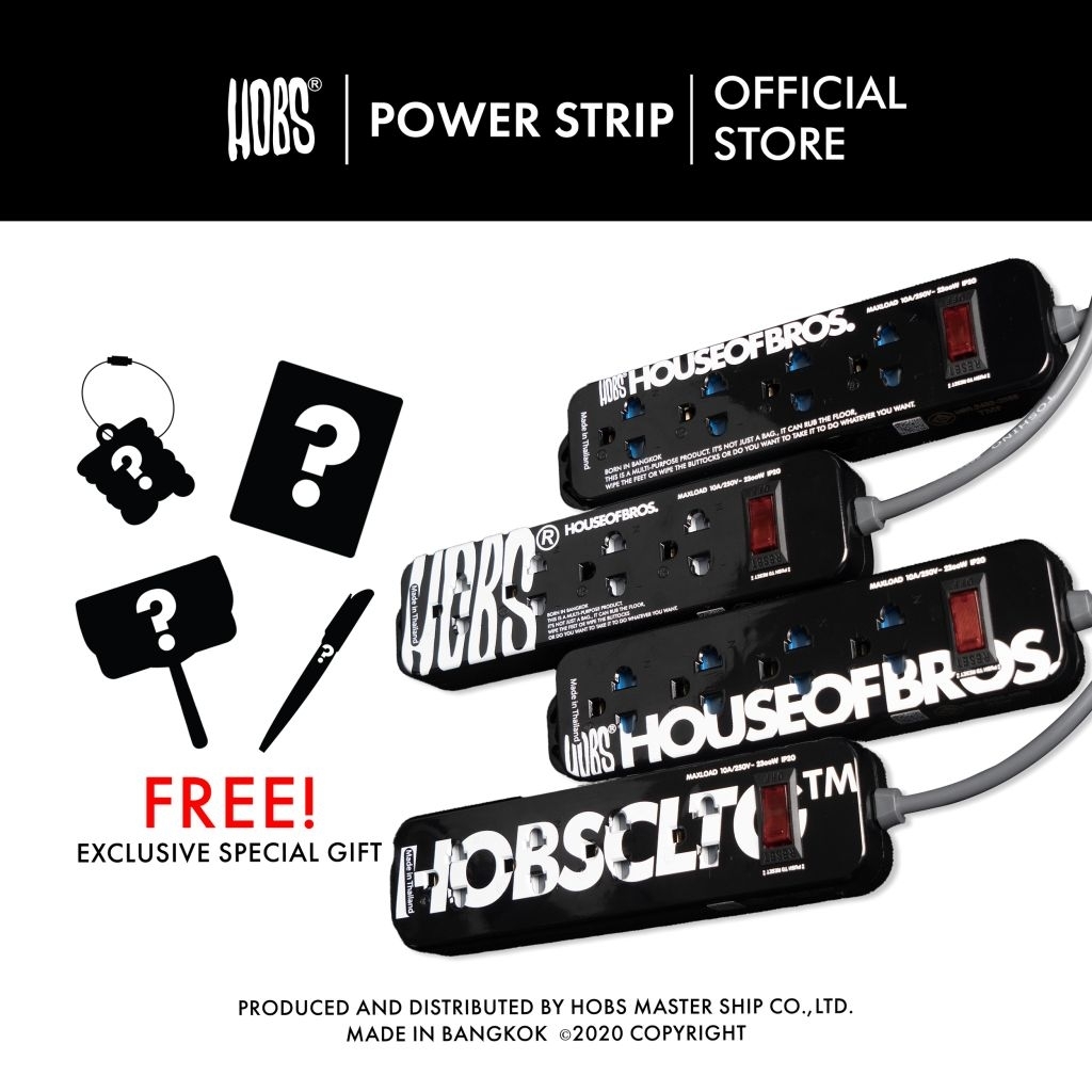 Hobs® POWER STRIP| ปลั๊กไฟ | Surge ProtectionCircuit Switch