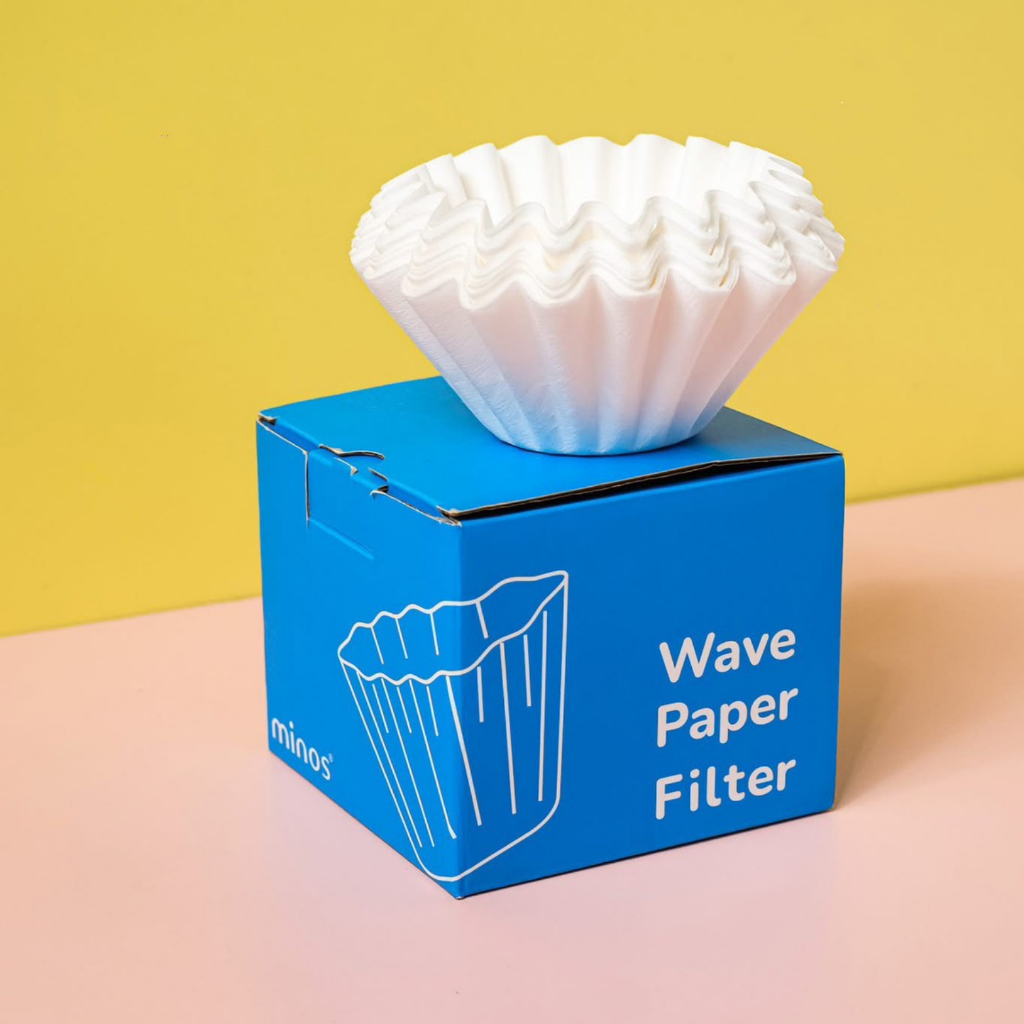 กระดาษกรองกาแฟ Wave Paper Filter By Minos
