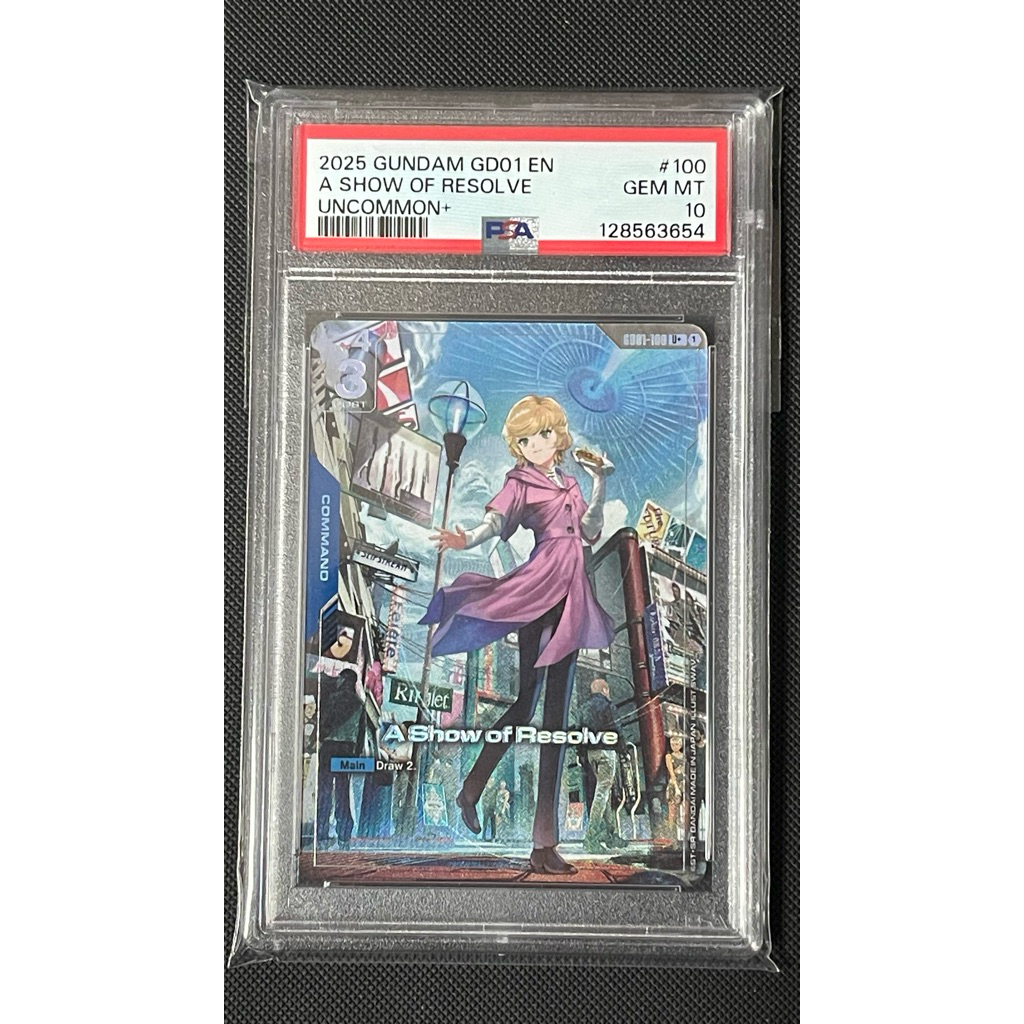 [PSA] ENG-PA A Show of Resolve Gundam card game GD01-100