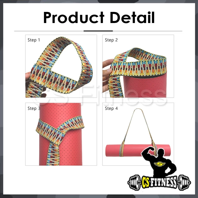 สายรัดเสื่อโยคะ เชือกสะพายเสื่อโยคะ : Yoga Mat Strap thumbnail 6