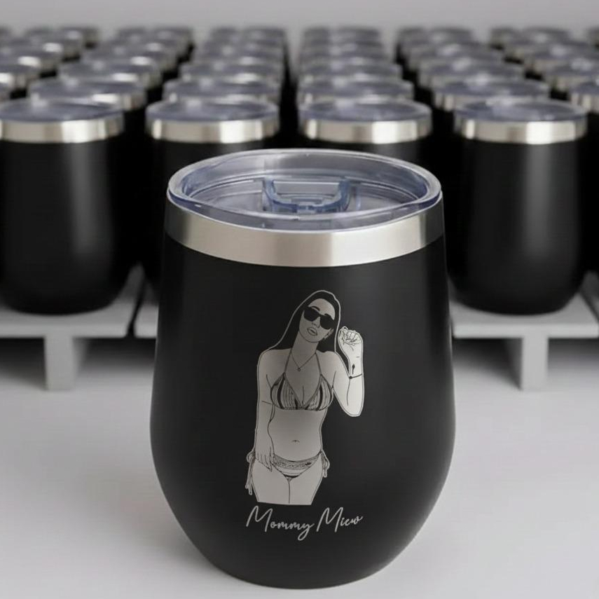 แก้วเก็บอุณหภูมิ 12 oz เลเซอร์ตามแบบ ชื่อ/ข้อความ/โลโก้ รูปที่ 6