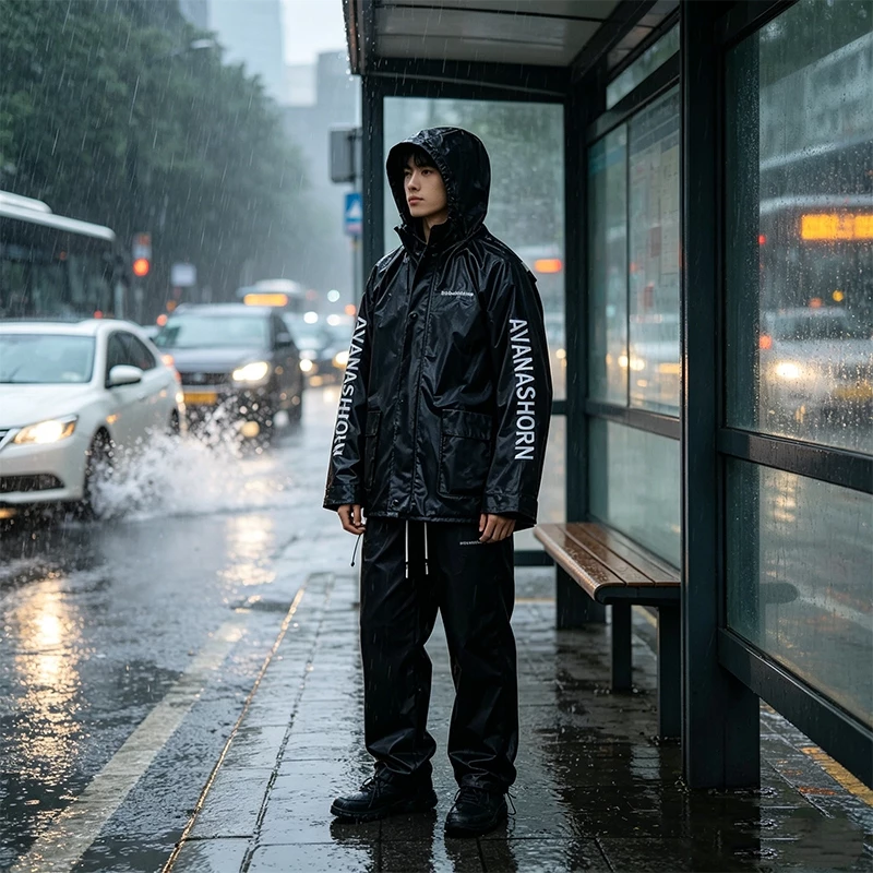 ชุดเสื้อกันฝนพร้อมกางเกง thumbnail 4