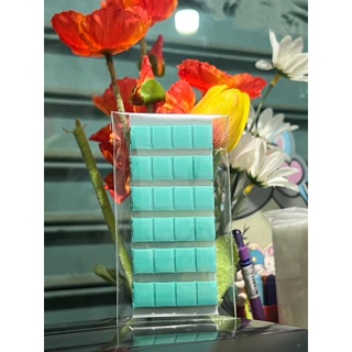 กาวดินน้ำมันติดแท่นทำเล็บปลอม 24 ชิ้น มี 3 สี ขาว ชมพู เขียว ใช้ซ้ำได้