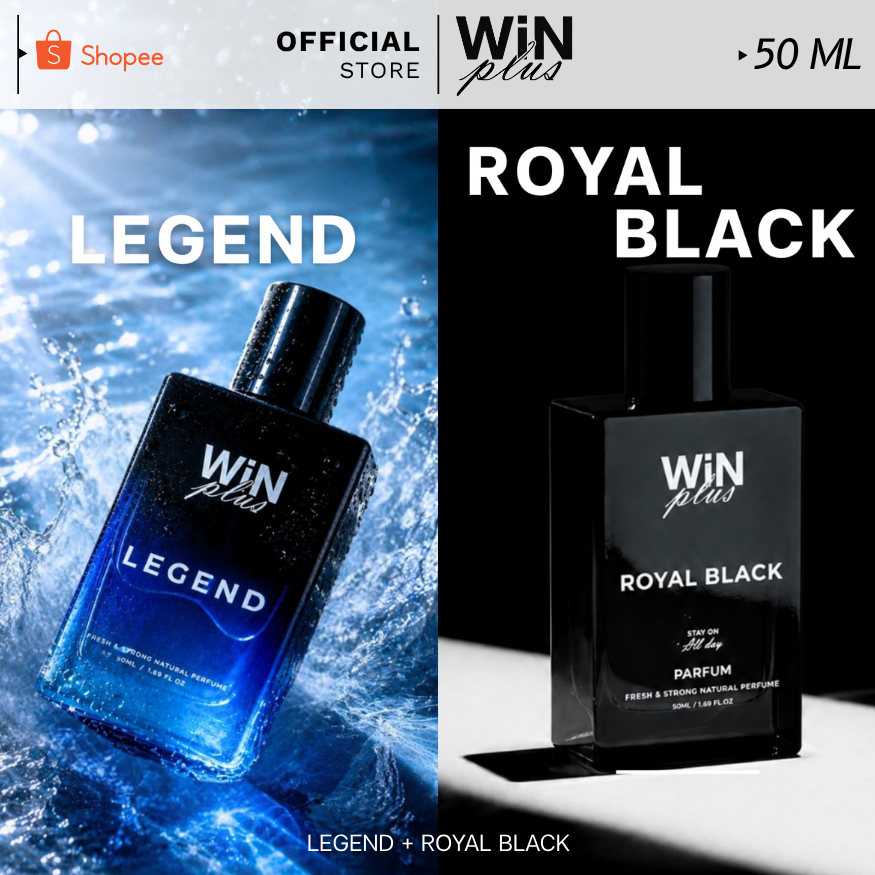 WiNPlus Perfume SET Work Hard Play Harder (รอยัล แบล็ค + เลเจนด์)