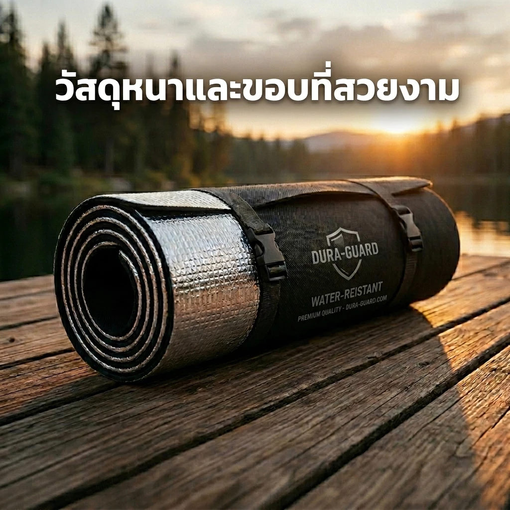 Magic pocket แผ่นรองเต็นท์ เสื่อแคมป์ปิ้ง อลูมิเนียมฟอยล์ 2 ชั้น thumbnail 7