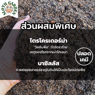 [ส่งเร็ว]🌿 ดินปลูกผักปลอดเคมี ดินผสมพร้อมปลูก สูตรหมอดินอาสา ผสมไตรโคเดอร์มา+ไบโอชาร์ ป้องกันรากเน่า บำรุงต้นโตไว