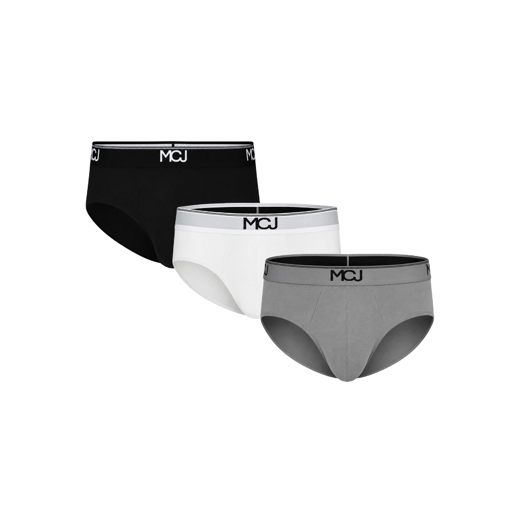 MCJ Online Exclusive กางเกงในผู้ชาย ทรงบรีฟส์ (Briefs) MUWZ012 (1 แพ็ค 3 ชิ้น)
