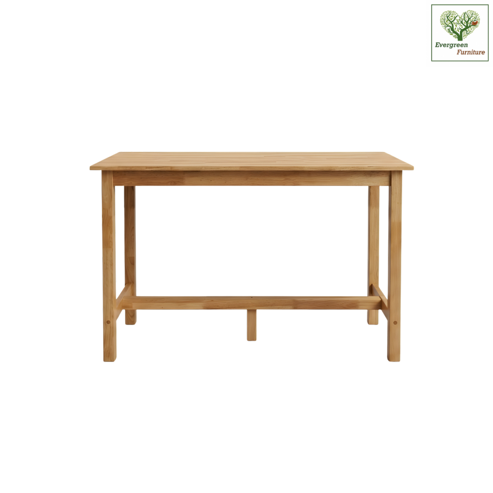 Evergreen Furniture โต๊ะบาร์ไม้ยางพารา โต๊ะบาร์ทรงสูง ยาว 150 ซม สูง 70 ซม TH-1547 (ราคาเฉพาะโต๊ะ)