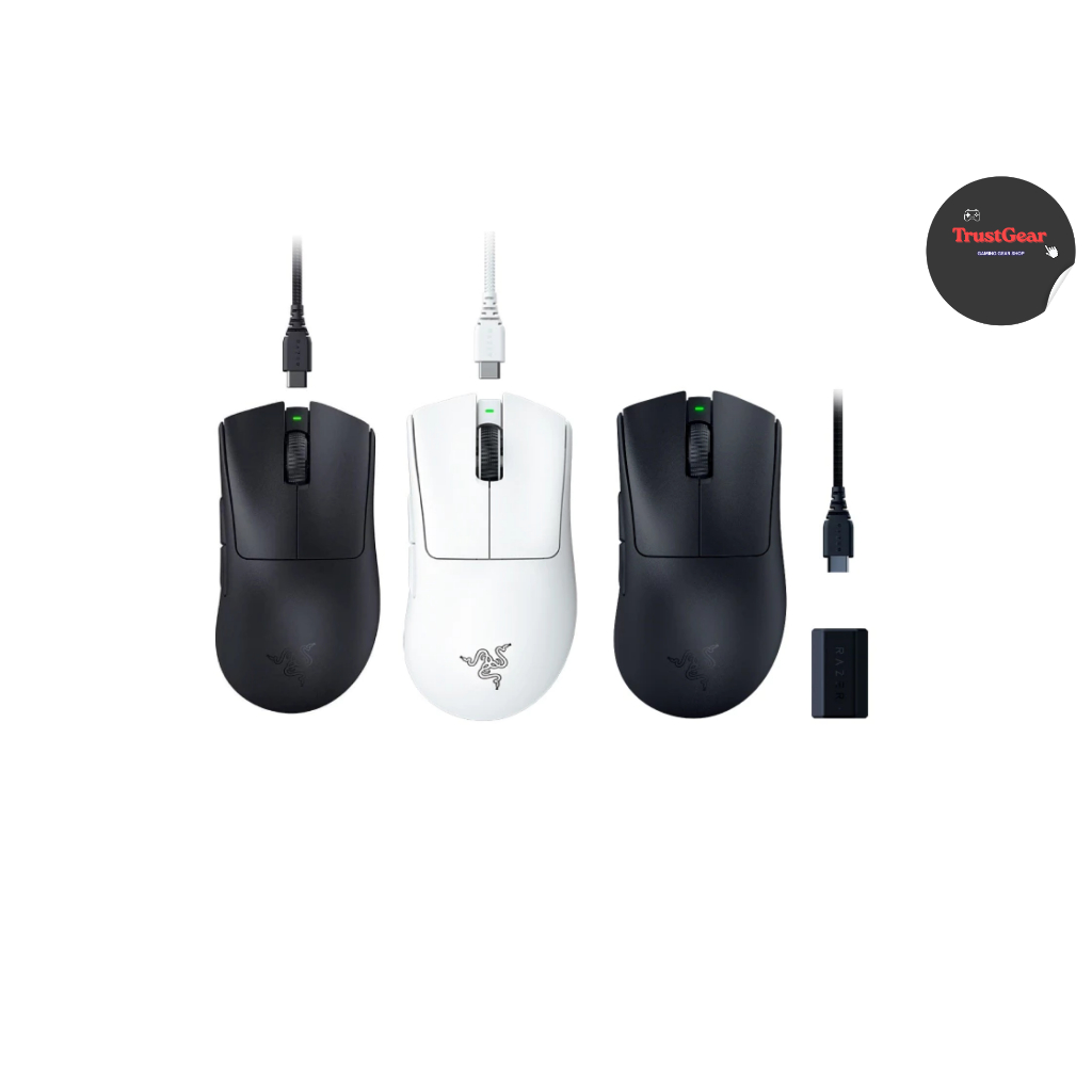 Razer DeathAdder v3 Pro & DeathAdder V3 Pro + HyperPolling - เมาส์เกมมิ่งไร้สาย
