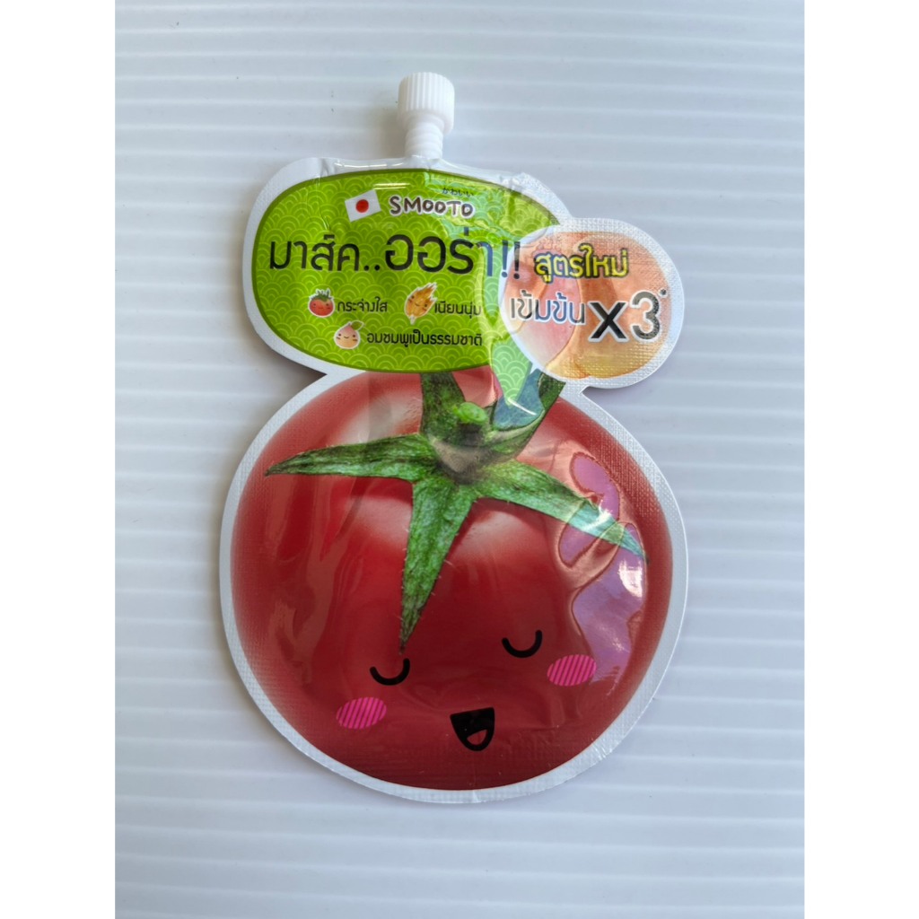 Smooto Tomato Sleeping Mask มาส์ก ออร่า มะเขือเทศ 10 g. (สินค้าซื้อมารีวิวไม่ได้ใช้)