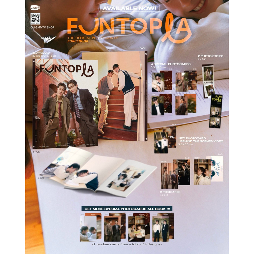 FUNTOPIA | THE OFFICIAL PHOTOBOOK OF FORCEBOOK โฟโต้บุ๊คเล่มที่2 ของฟอส บุ๊ค