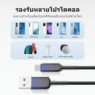 ไมโคร USB เพื่อ USB 3.0 รุ่นรองรับสายชาร์จอย่างรวดเร็วสำหรับโทรศัพท์ Android / สาย QC3.0