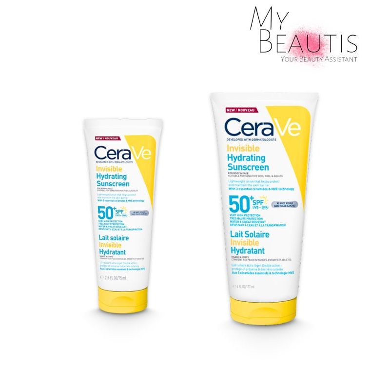 Cerave invisible hydratimg sunscreen#spf50++