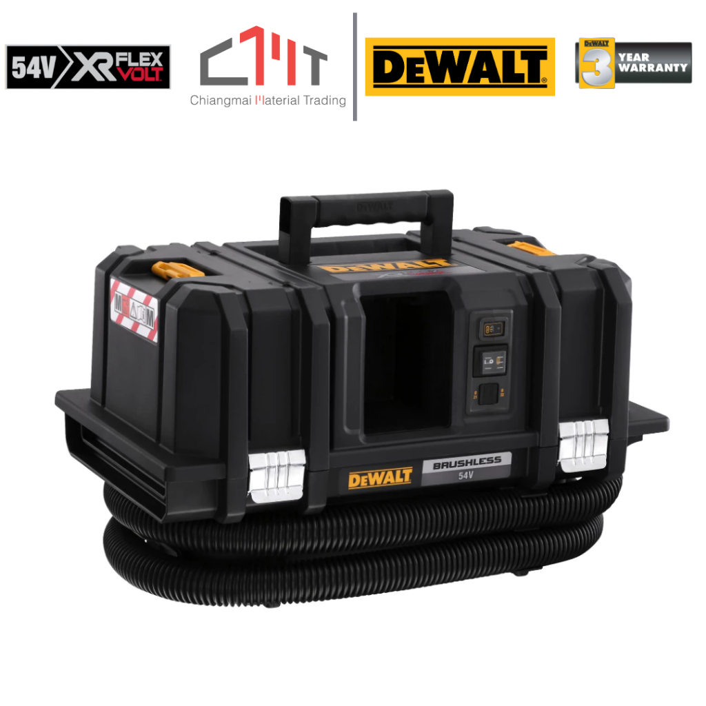 DEWALT เครื่องดูดฝุ่นไร้สาย BL Motor 54V(60V Max) Flexvolt  No.DCV586MN-XJ (เฉพาะตัวเครื่อง)