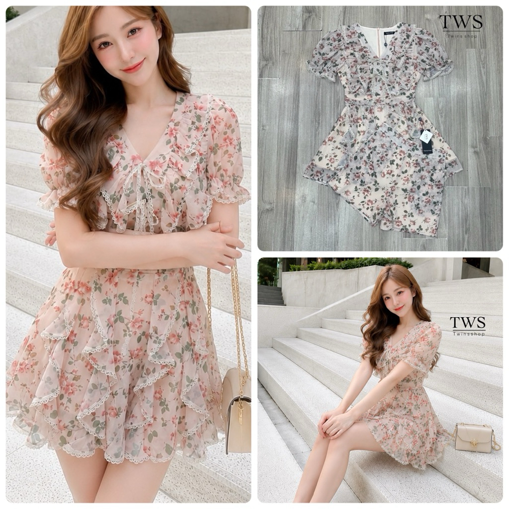 Twins shop มินิเดรสสั้น+ขาสั้น