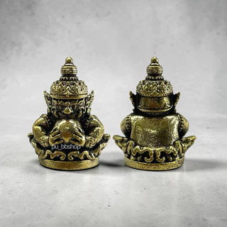 ราหูอมจันทร์ งานทองเหลือง ขนาด 2*2.2 cm.