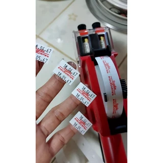 S22 สติกเกอร์ม้วน วันผลิต /ควรบริโภคก่อน สติกเกอร์ ป้ายราคา สติ๊กเกอร์เครื่องติดป้ายราคา สำหรับรุ่น MX-6600L และ MX-6602