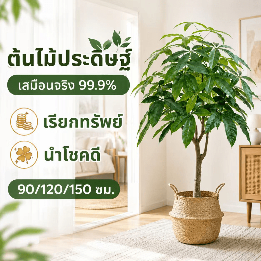 【12Hจัดส่งไว】ต้นไม้มงคลปลอม ต้นไม้ปลอม เสริมฮวงจุ้ย แต่งบ้าน ออฟฟิศ ร้านค้า เพิ่มความสดชื่น