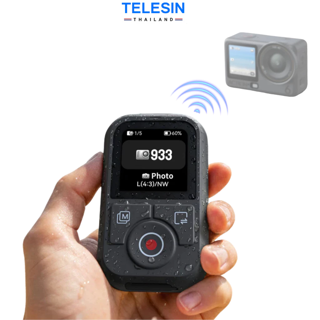 TELESIN DJI Osmo 360 / Action 6 / 5 Pro / 4 Bluetooth Remote Control Waterproof T13