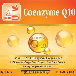 Coenzyme Q10 Plus โคเอนไซม์คิวเท็น พลัส ตรา บลูเบิร์ด 600 มก. 60 แคปซูล