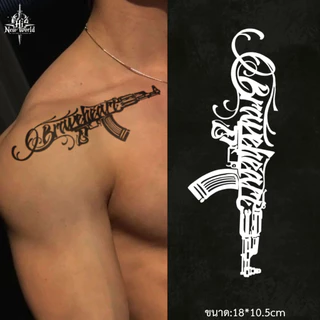 【New world Magic tattoo】 ติดทนนาน15วัน สติ๊กเกอร์รอยสัก กันน้ํา แทททูสมุนไพร รอยสักชั่วคราว รอยสักกึ่งถาวร