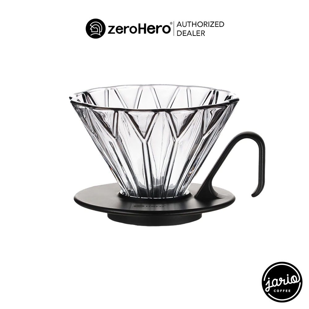Jario x zeroHero ดริปเปอร์แก้ว Prisma zeroHero Prisma Glass Dripper