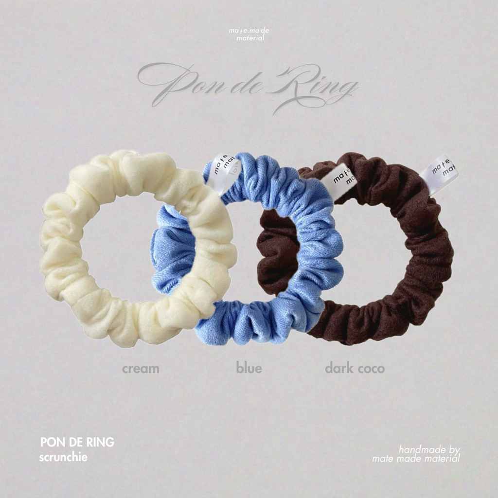mate.made.material | Pon de Ring Scrunchies ยางรัดผม