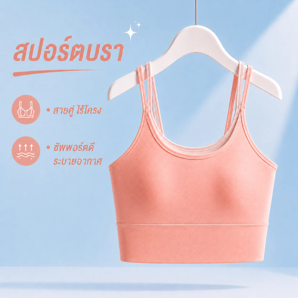 Palyo สปอร์ตบราไร้โครง รุ่น 006 สำหรับวิ่ง ฟิตเนส โยคะ