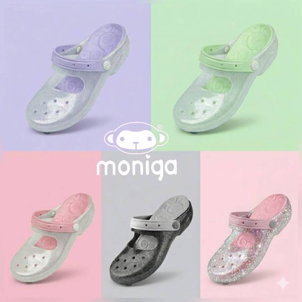 Moniga By Monobo รองเท้าแตะรัดส้น รุ่น Kimberry SP สุดคิ้วท์ ไซส์ 6-8