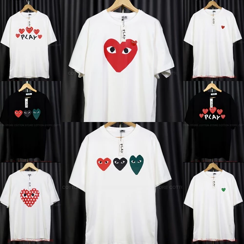 Big Size เสื้อยืด Play-A1 หัวใจ อก38"-56" XS-5XL พร้อมส่งจากไทย Cotton 100% ไม่ใช่ผ้ามัน ผ้าหนาใส่สวย