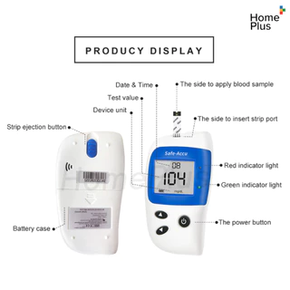 [รุ่น2]🔥 เครื่องตรวจวัดน้ำตาล Glucose Sinocare รุ่น Safe-Accu2 ตรวจเบาหวาน เครื่องวัดน้ำตาลในเลือด แผ่นตรวจน้ำตาลในเลือด