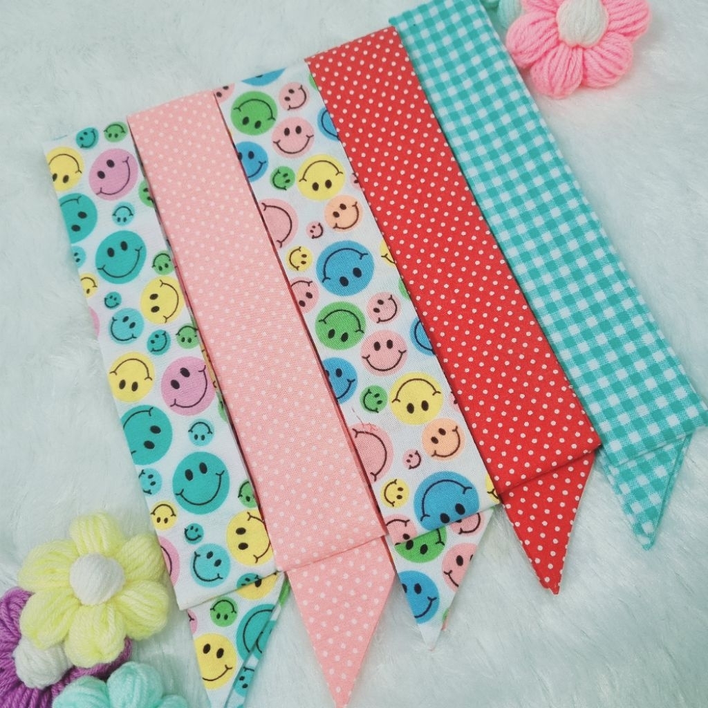 ผ้าหูกระเป๋า👜โบว์ผูกกระเป๋า🎀คอตตอนลายน่ารักๆๆ🌼