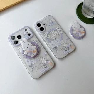 เคส IMD สำหรับ ต่ายม่วง iphone17promax 17 17pro 16promax 13 14 15 16plus 11 14promax งานด้าน ไม่เป็นรอยนิ้วมือไอโฟน16