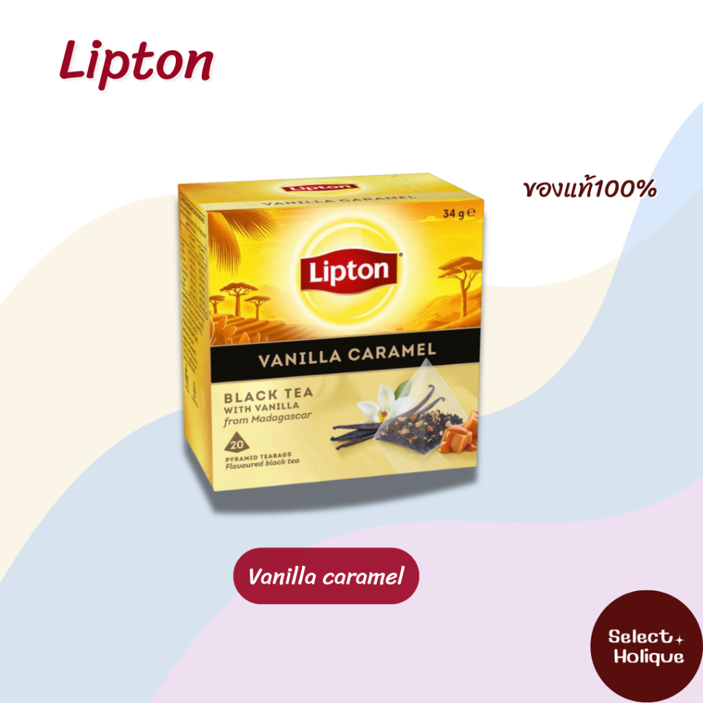 Lipton Specialty Black Tea Bags Vanilla Caramel | 20 Pack