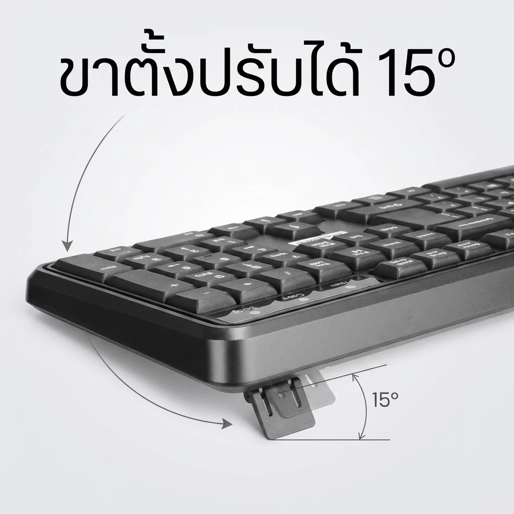 ชุดคีย์บอร์ดและเมาส์มีสาย ภาษาไทย thumbnail 6