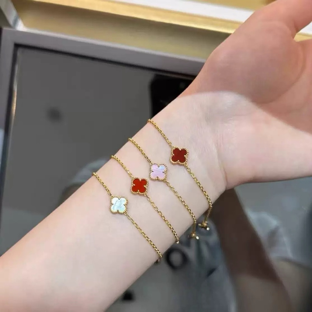 สินค้าใหม่  ข้อมือMINI ดอกลงยา 9mm งานสแตนเลาแท้ ใส่ไม่ลอดสีไม่ดำ