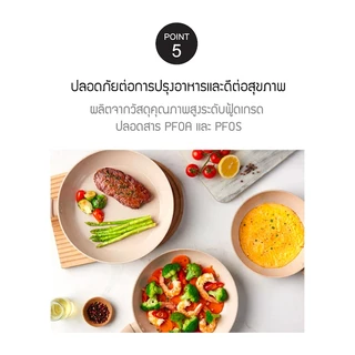 LocknLock กระทะเคลือบเซรามิกลายหินอ่อน รุ่น Marble Ceramic IH Cookware